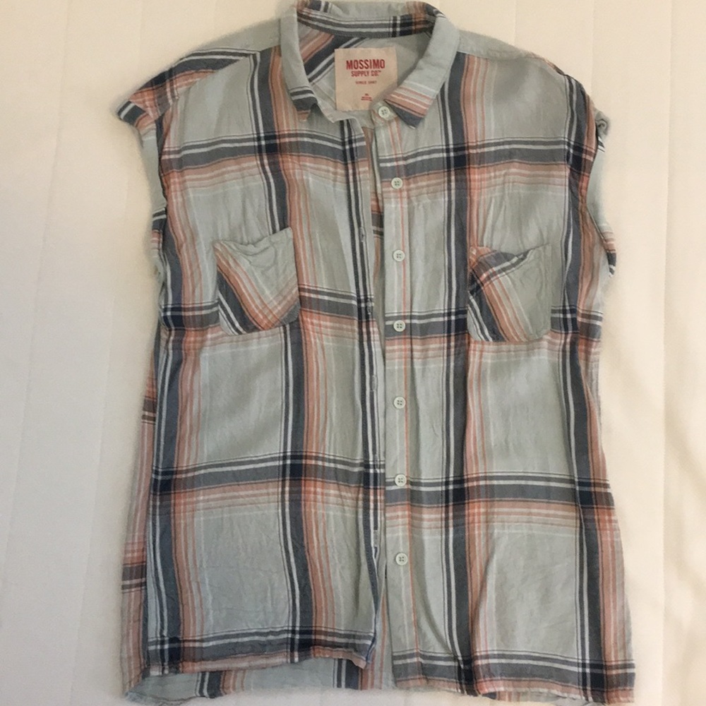Plaid tank/t-shirt